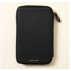 Love & Love Family Travel Wallet - Black